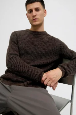 Jack & Jones Jersey básico marr&oacute;n Outlet