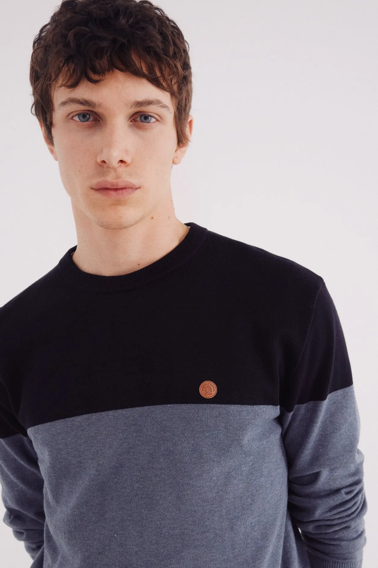 Springfield Jersey básico bloque color azul Sale