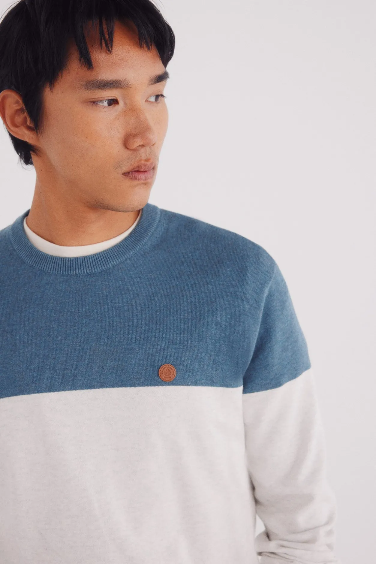 Springfield Jersey básico bloque color gris New