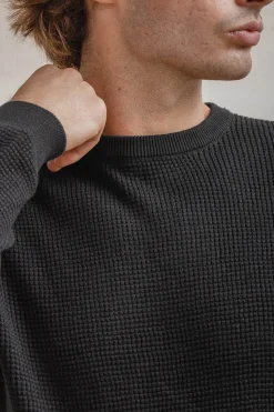 Celopman Jersey Básico Cuadrille negro Outlet