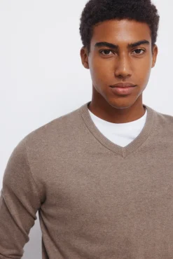 Springfield Jersey básico cuello pico nude Best