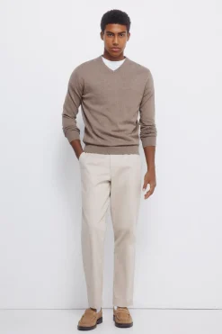 Springfield Jersey básico cuello pico nude Best