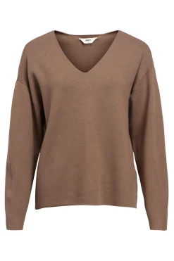 Object Jersey básico cuello pico Marr&oacute;n Outlet