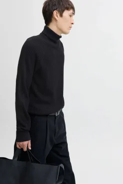 Jack & Jones Jersey básico cuello vuelto negro Hot