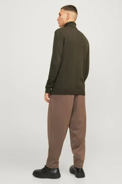 Jack & Jones Jersey básico de cuello alto verde Outlet