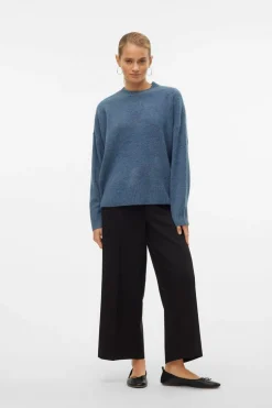 Vero Moda Curve Jersey básico de punto Azul marino Outlet