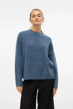 Vero Moda Curve Jersey básico de punto Azul marino Outlet