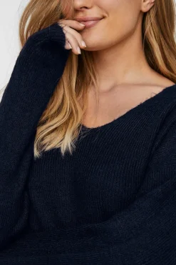 Vero Moda Jersey básico de punto Azul marino Sale