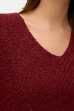 Vero Moda Jersey básico de punto Granate Online