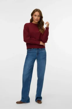 Vero Moda Jersey básico de punto Rojo New