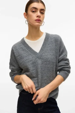 Vero Moda Jersey básico de punto Gris Best