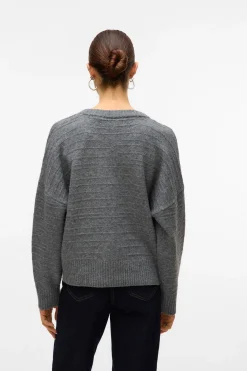 Vero Moda Jersey básico de punto Gris Best