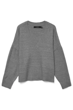 Vero Moda Jersey básico de punto Gris Best