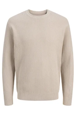 Jack & Jones Jersey básico de punto liso Beige Clearance
