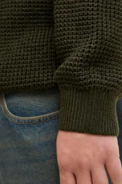 Jack & Jones PLUS Jersey básico de punto liso verde Online