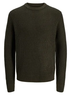 Jack & Jones PLUS Jersey básico de punto liso verde Online