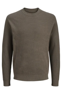 Jack & Jones Jersey básico de punto liso Marr&oacute;n