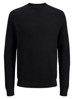 Jack & Jones PLUS Jersey básico de punto liso negro
