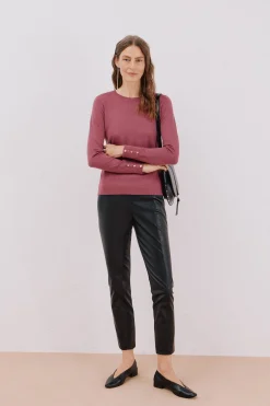 Cortefiel Jersey caja botones Vino Outlet