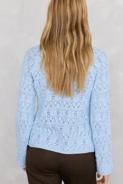 Pedro del Hierro Jersey calado fantasía Azul Outlet