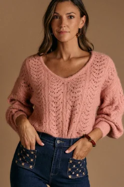 Polín Et Moi Jersey Calado Raquel Rosa Best