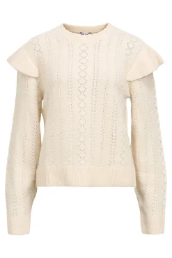 Object Jersey calado volantes Blanco Online