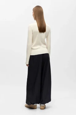 Object Jersey canalé cuello polo Beige Online