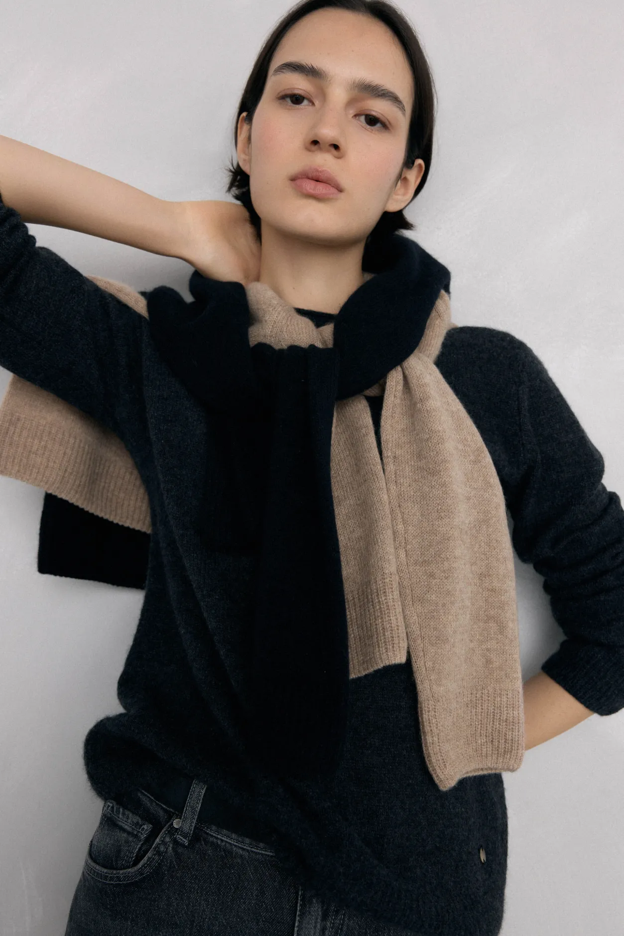 Pedro del Hierro Jersey cashmere Beige New