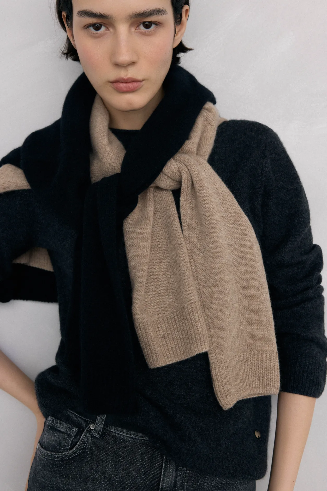 Pedro del Hierro Jersey cashmere Beige New