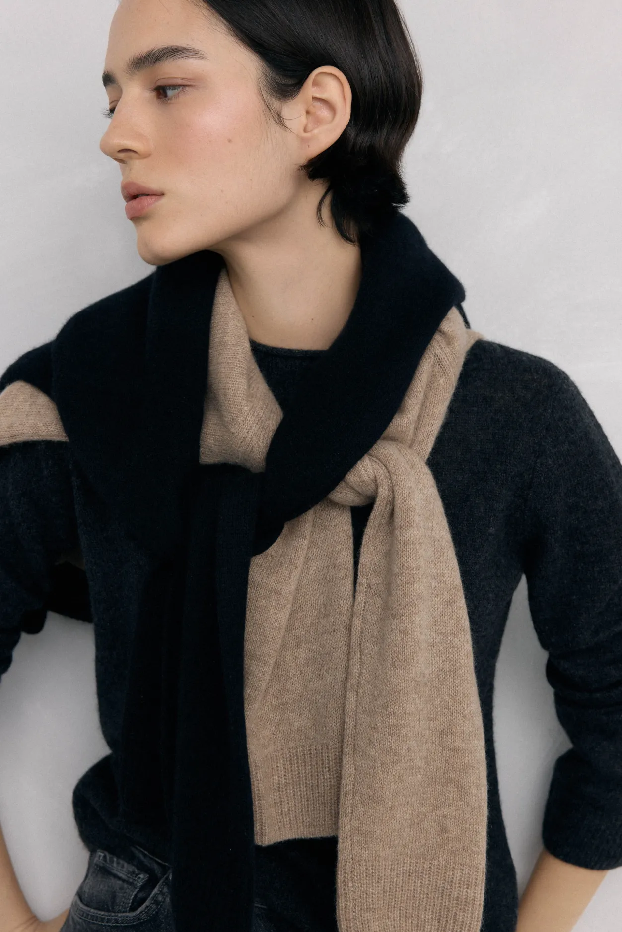 Pedro del Hierro Jersey cashmere Beige New