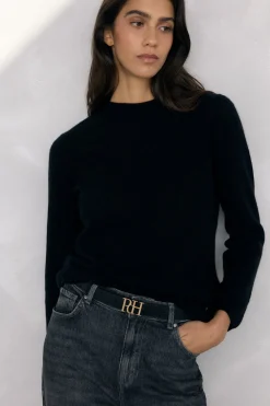 Pedro del Hierro Jersey cashmere Negro Outlet