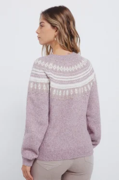 Springfield Jersey cenefas jacquard morado/lila Discount