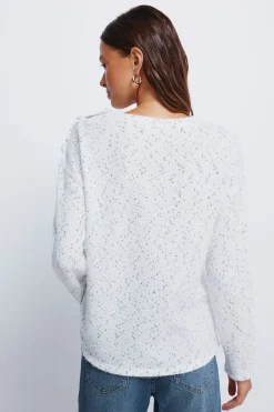 Springfield Jersey chenilla botones hombro blanco Online