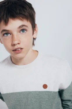 Springfield Kids Jersey Color Block niño verde Clearance