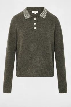 Morgan Jersey con botones Gris Online