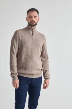 Street Monkey Jersey con cremallera Beige Discount