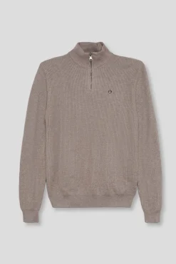 Street Monkey Jersey con cremallera Beige Discount