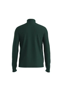 HUGO Jersey con cremallera Verde oscuro