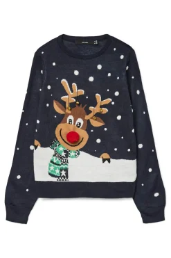 Vero Moda Jersey con estampado navideño Azul marino Online