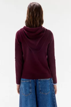 TFP by Tamara Falcó Jersey con fular 100% lana Burdeos Discount