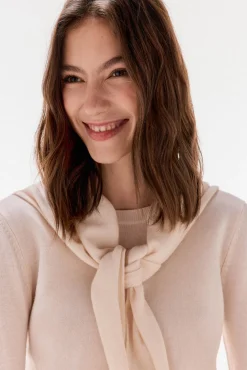 TFP by Tamara Falcó Jersey con fular 100% lana Crudo Clearance