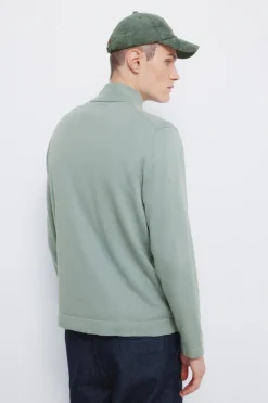 Springfield Jersey cremallera básico verde Clearance