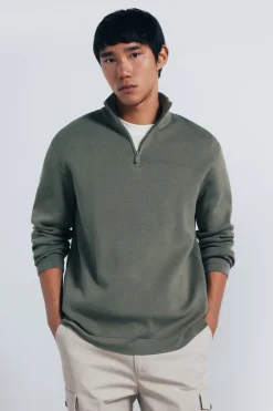 Springfield Jersey cremallera milano kaki Hot