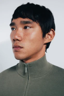 Springfield Jersey cremallera milano kaki Hot