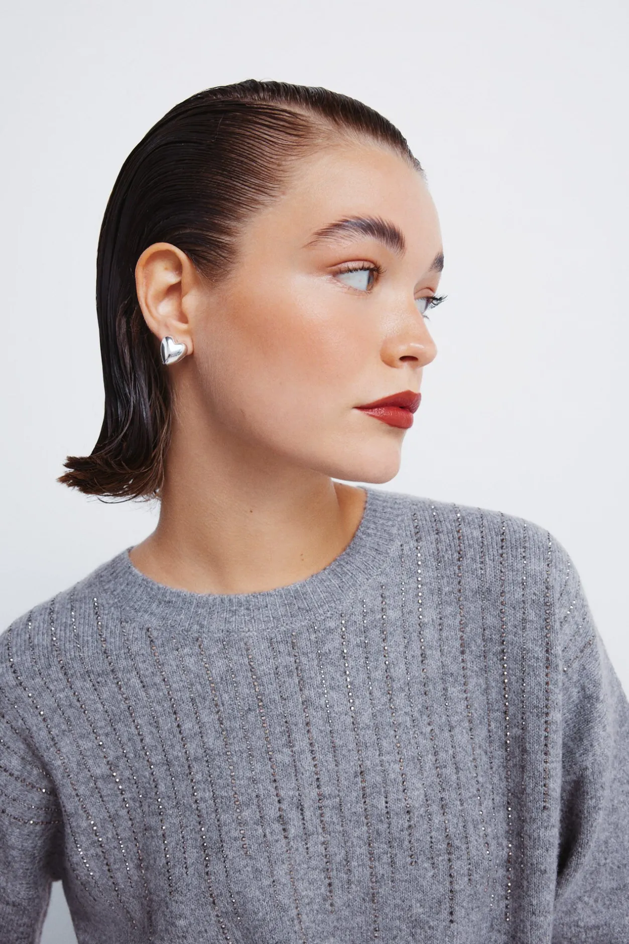 Springfield Jersey cristales fantasía gris Online