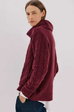 Cortefiel Jersey cuello amplio Morado Online