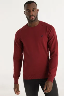 Lois Jersey Cuello Caja burdeos