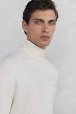 Pedro del Hierro Jersey cuello cisne Crudo Outlet