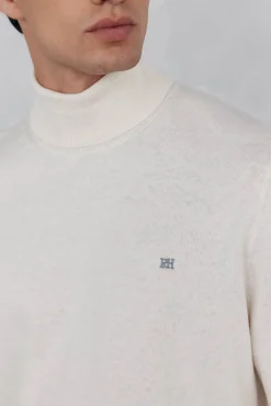 Pedro del Hierro Jersey cuello cisne Crudo Outlet