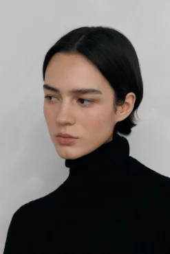 Pedro del Hierro Jersey cuello cisne básico ochitos Negro Online